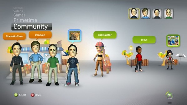 Xbox LIVE New Xbox Experience interface - Community